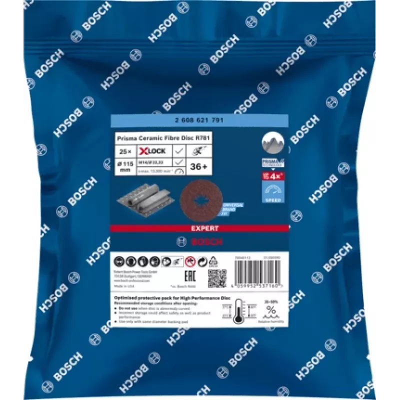 Bosch 2 608 621 791 Acessório para rebarbadora Disco de lixa