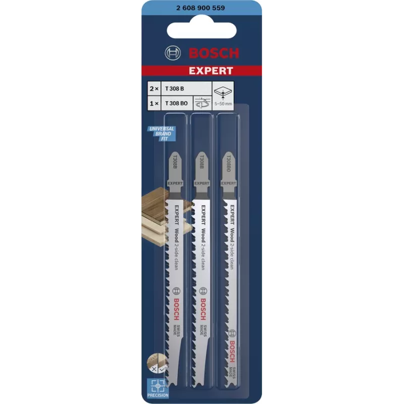 Bosch 2 608 900 559 Lâmina de serra de vaivém/serra de sabre/serra múltipla – Lâmina de serra de vaivém 3 unid.