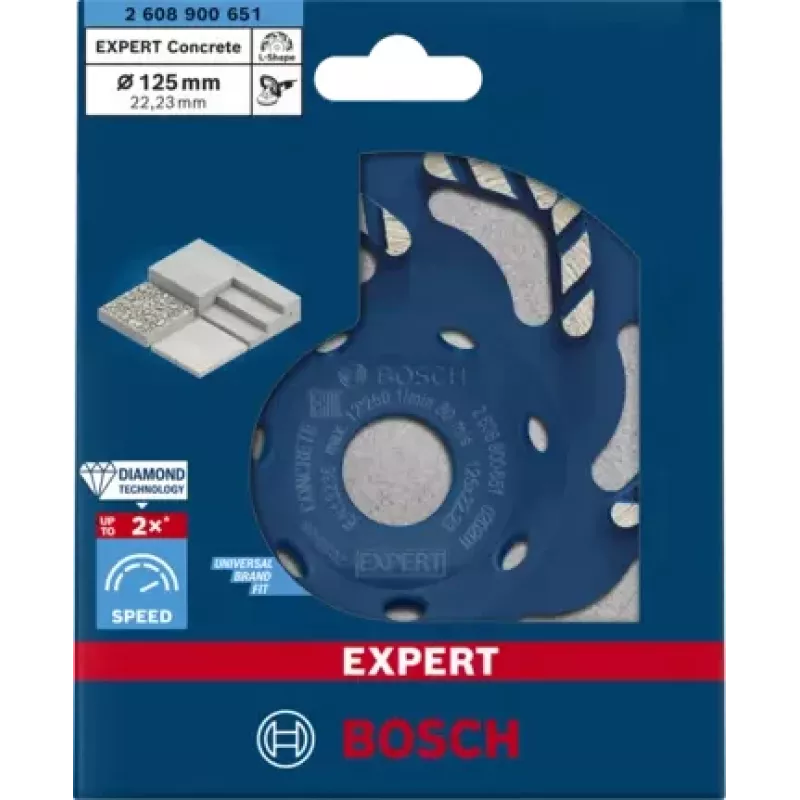 Bosch 2 608 900 651 Ferramenta rotativa acessório de lixagem betão