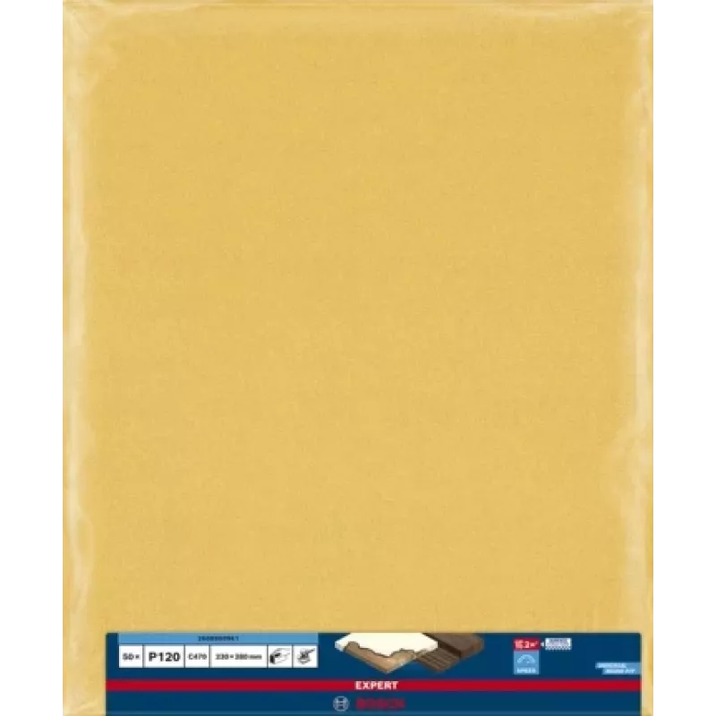 Bosch EXPERT C470 folha de lixa 2 608 900 961, 230 x 280 mm, K120, 50 un.
