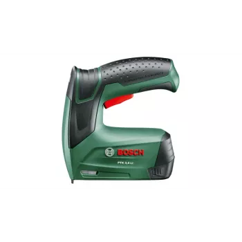 Agrafador Bosch PTK 3,6 LI Office Set — sem fios, iões de lítio 1,5 Ah, comprimento do agrafo 4 mm–10 mm, largura 50 mm