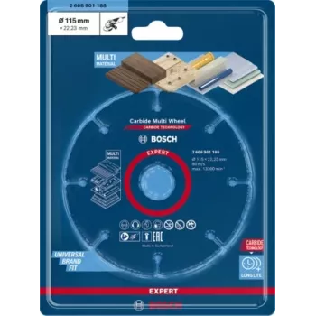 Bosch 2 608 901 188 Ferramenta rotativa acessório de lixagem disco de corte para plástico, madeira