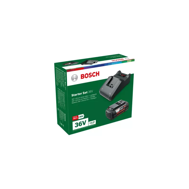 Conjunto de bateria e carregador Bosch GBA 36V 4.0Ah + AL 36V-20, Li‑Ion, 36 V 4.0 Ah