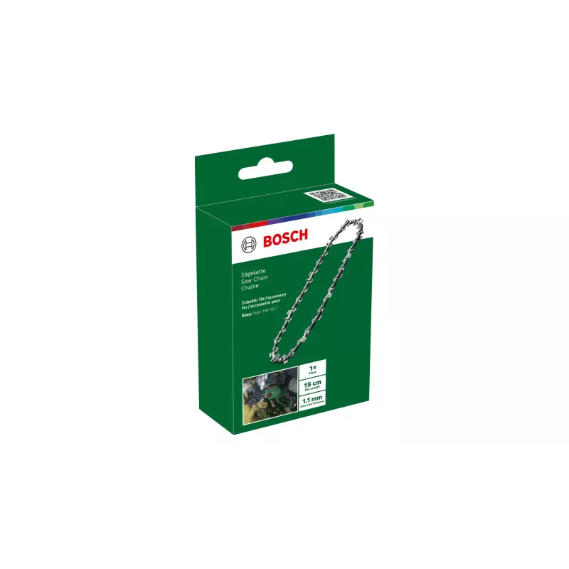 Corrente de motosserra Bosch F016800624 — 15 cm de comprimento de corte, 1,1 mm de espessura do elo de transmissão