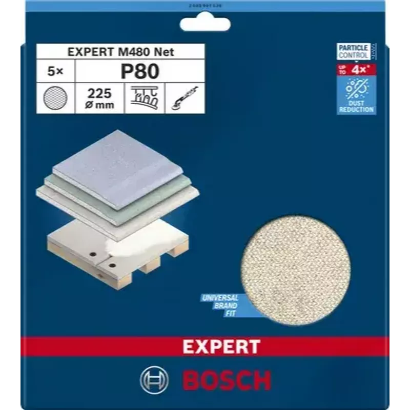 Rede de lixar Bosch Expert M480 5 unid. 2608901636