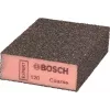 Esponja de lixar Bosch 2608901678 bloco combinado para lixamento manual de madeira e verniz, canto arredondado e lado afiado, estrutura de superfície Bosch