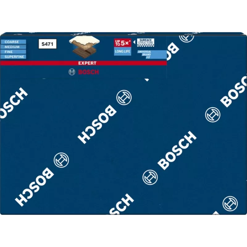 Esponja de lixar Bosch 2608901678 bloco combinado para lixamento manual de madeira e verniz, canto arredondado e lado afiado, estrutura de superfície Bosch