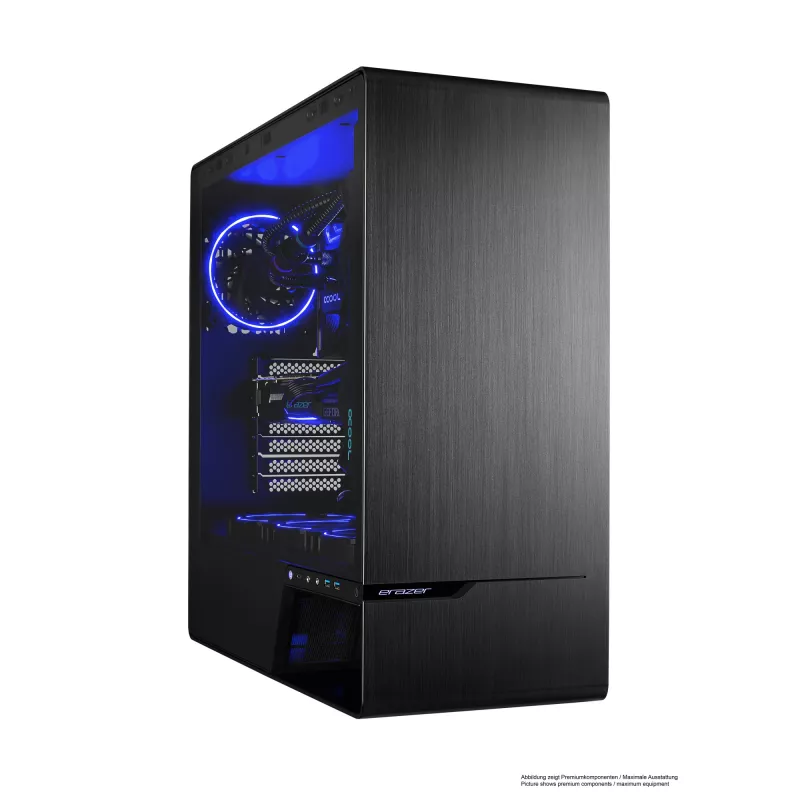 ERAZER Enforcer X10 Intel® Core™ i7 i7-14700KF 32 GB DDR5-SDRAM 1 TB SSD NVIDIA GeForce RTX 4070 Ti Super Windows 11 Home PC de secretária preto