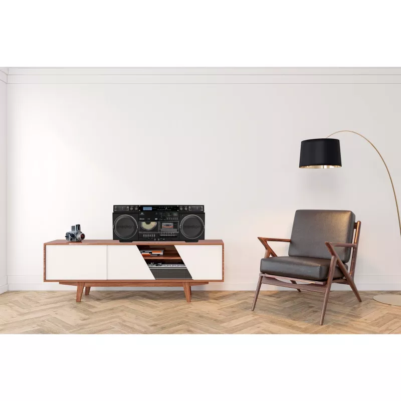 Sistema de música MEDION LIFE P66538 — 20 W, altifalantes de 2 vias, DAB+/FM/PLL, Bluetooth, ecrã LCD, preto