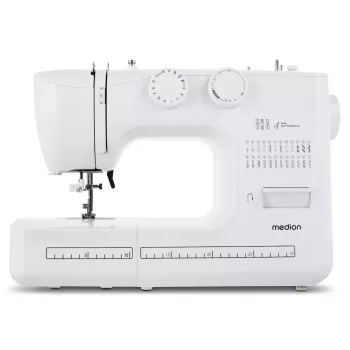 Máquina de costura MEDION LIFE SM60 elétrica 60W 3 bobinas branco