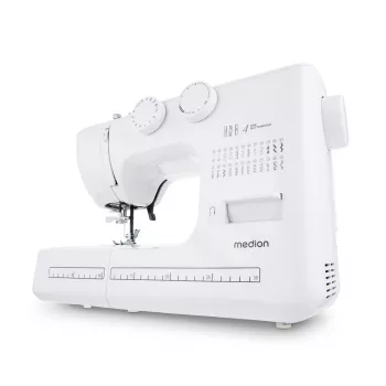 Máquina de costura MEDION LIFE SM60 elétrica 60W 3 bobinas branco