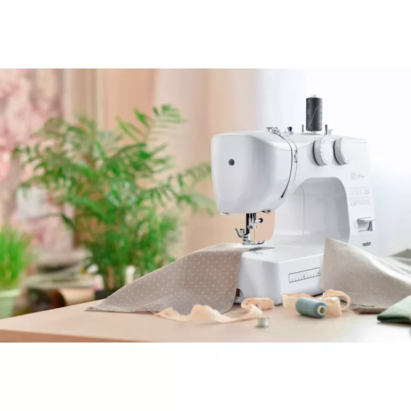 Máquina de costura MEDION LIFE SM60 elétrica 60W 3 bobinas branco