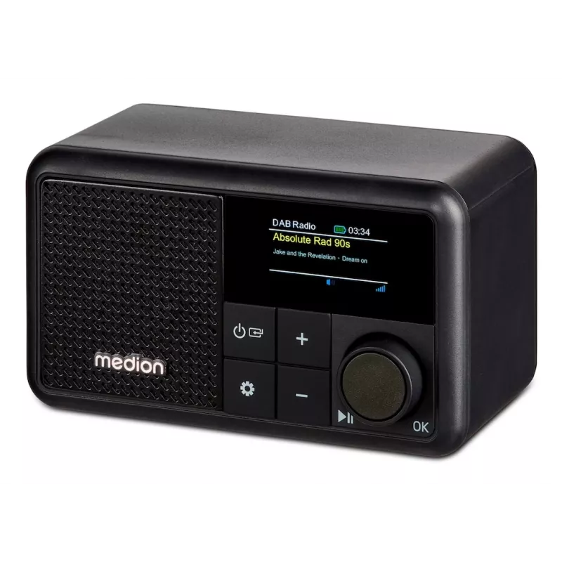Rádio digital portátil MEDION LIFE S66822 preto