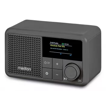 Rádio digital portátil MEDION LIFE S66822 cinzento