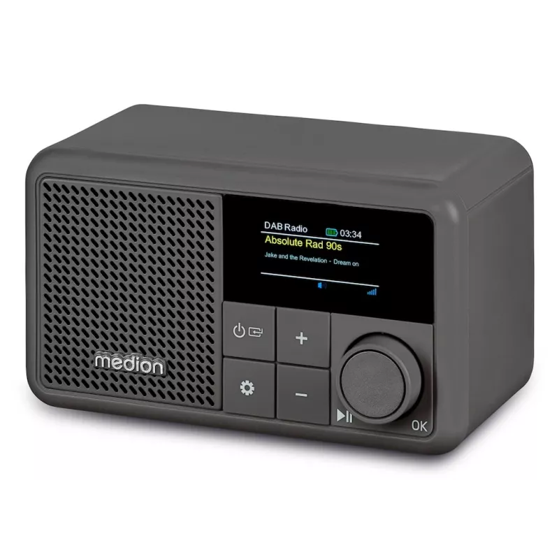 Rádio digital portátil MEDION LIFE S66822 cinzento