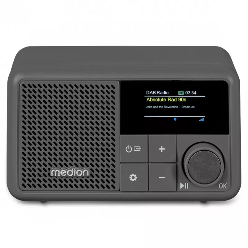 Rádio digital portátil MEDION LIFE S66822 cinzento