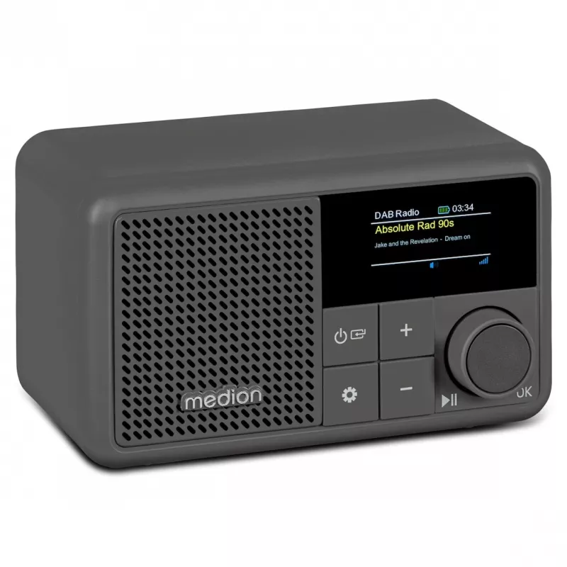 Rádio digital portátil MEDION LIFE S66822 cinzento