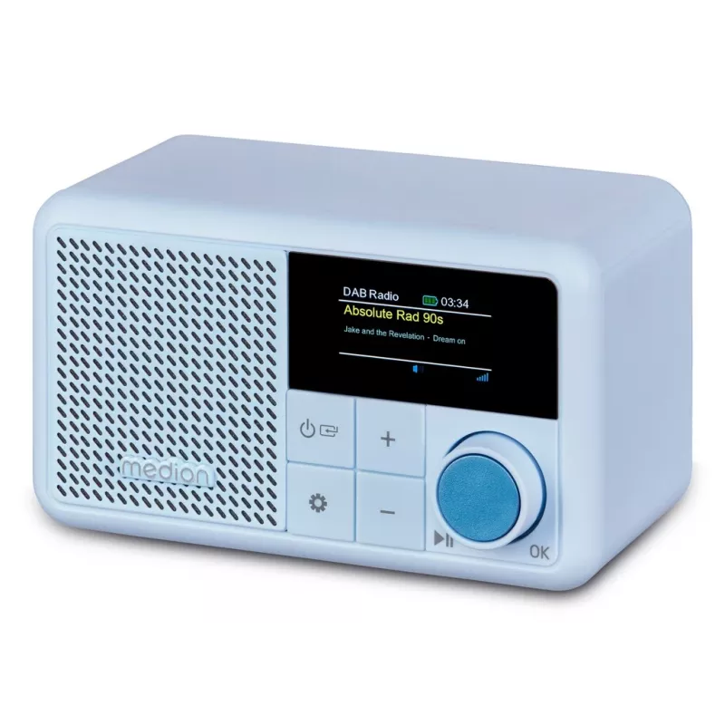 Rádio digital portátil MEDION LIFE S66822 aqua
