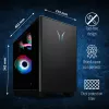 ERAZER Bandit P20 MD35462 Intel Core Ultra 7 265F 32 GB DDR5-SDRAM 1 TB SSD NVIDIA GeForce RTX 5070 Windows 11 Torre-PC preto