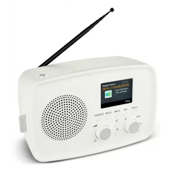 Rádio pessoal MEDION MD89288 — DAB+ / FM, 5 W RMS, TFT 6,1 cm (2,4