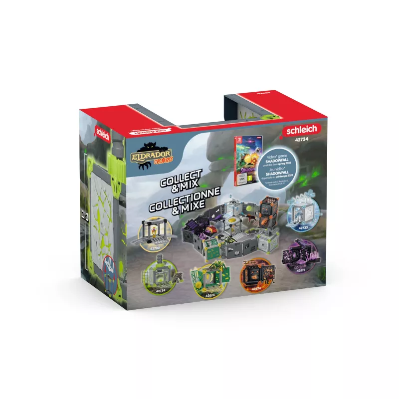 schleich ELDRADOR CREATURES BattleCave Steinbrecher, Ação/Aventura, Monstros e dragões, Mundo de pedra, 7 ano(s), verde, cinzento