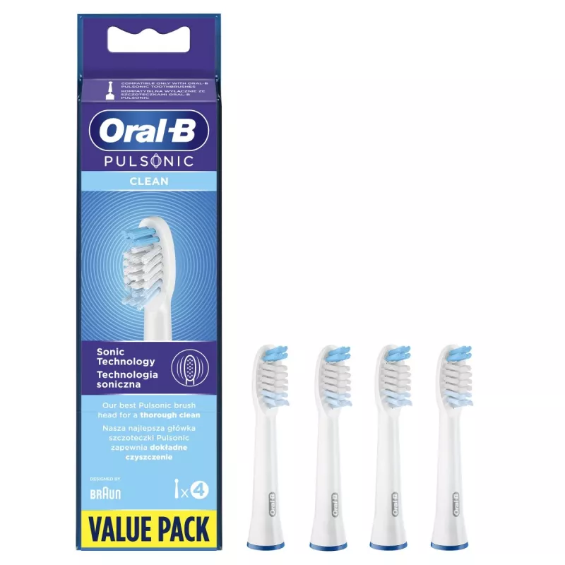 Oral-B Pulsonic Clean 4 unid. branco