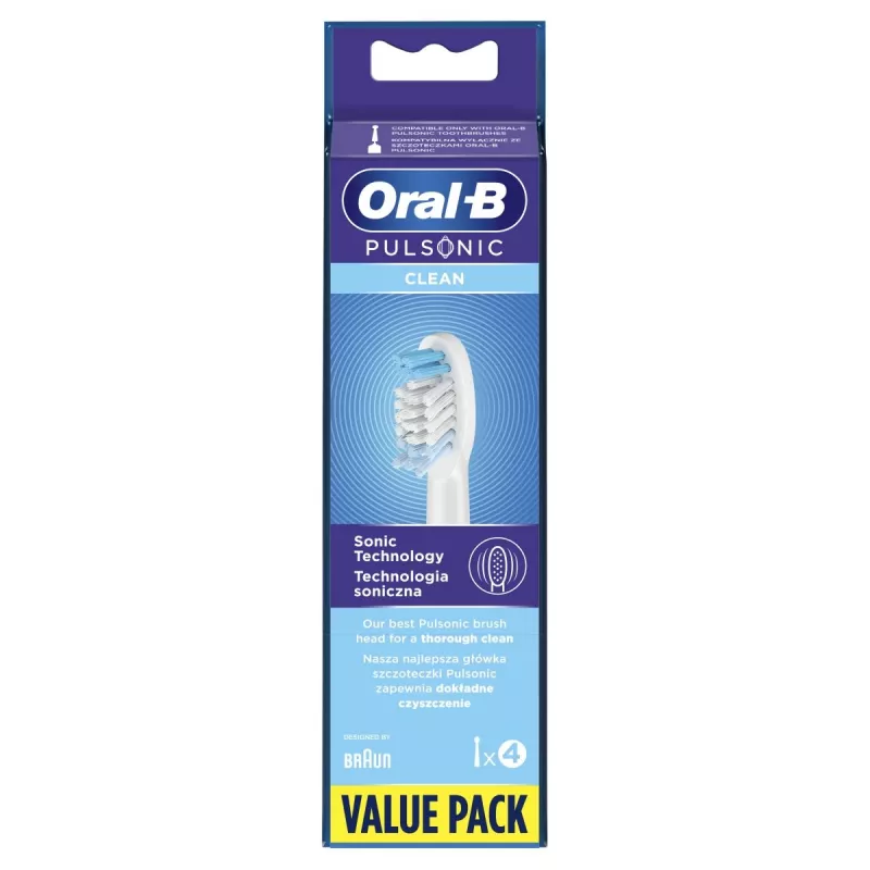 Oral-B Pulsonic Clean 4 unid. branco