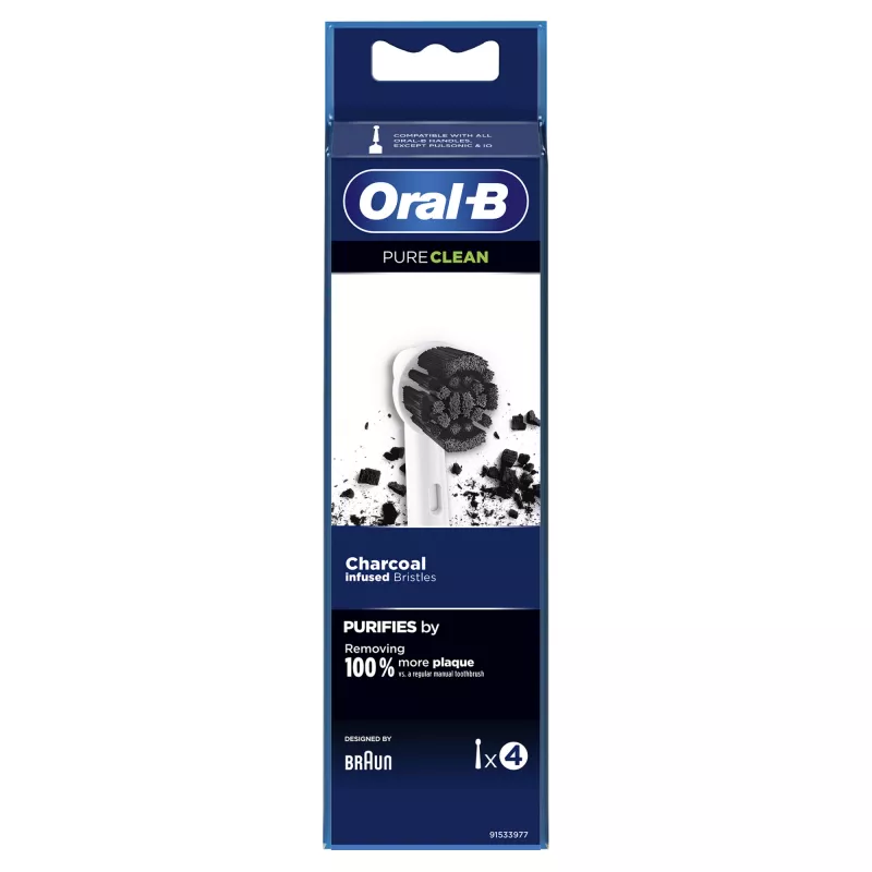 Oral-B Pure Clean cabeças de substituição para escova, 4 un., brancas (350053)