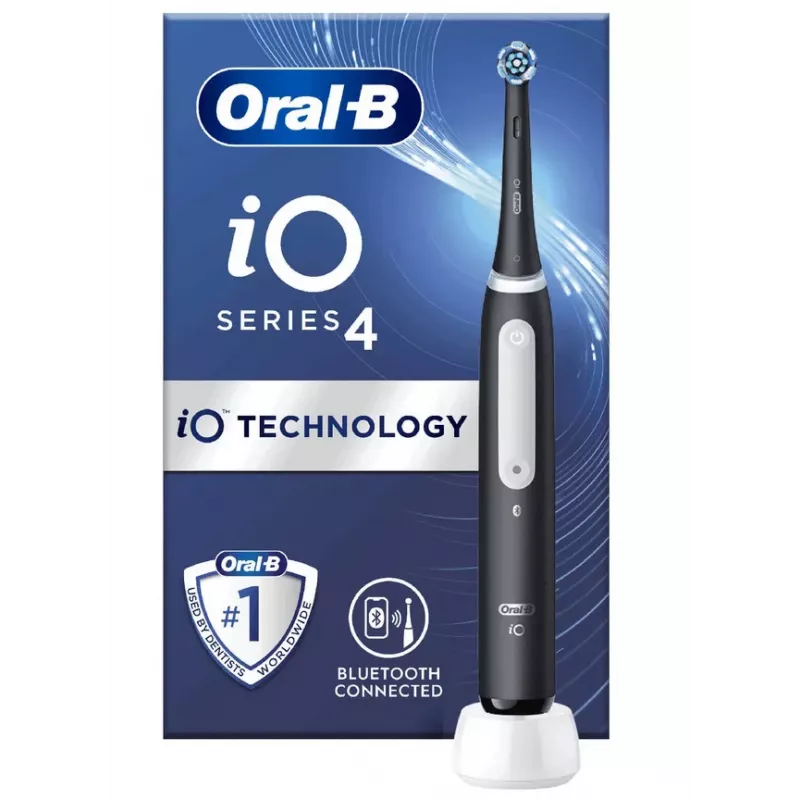 Oral-B iO 4 escova de dentes rotativa para adulto preto