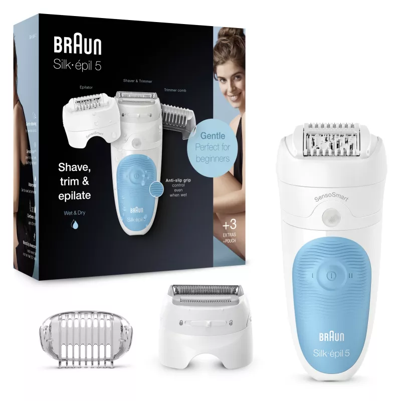 Braun Silk-épil 5 SES 5-605 28 pinças azul, branco