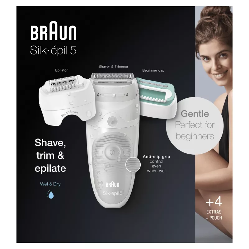 Braun Silk-épil 5 81770430 depiladora 28 pinças branco