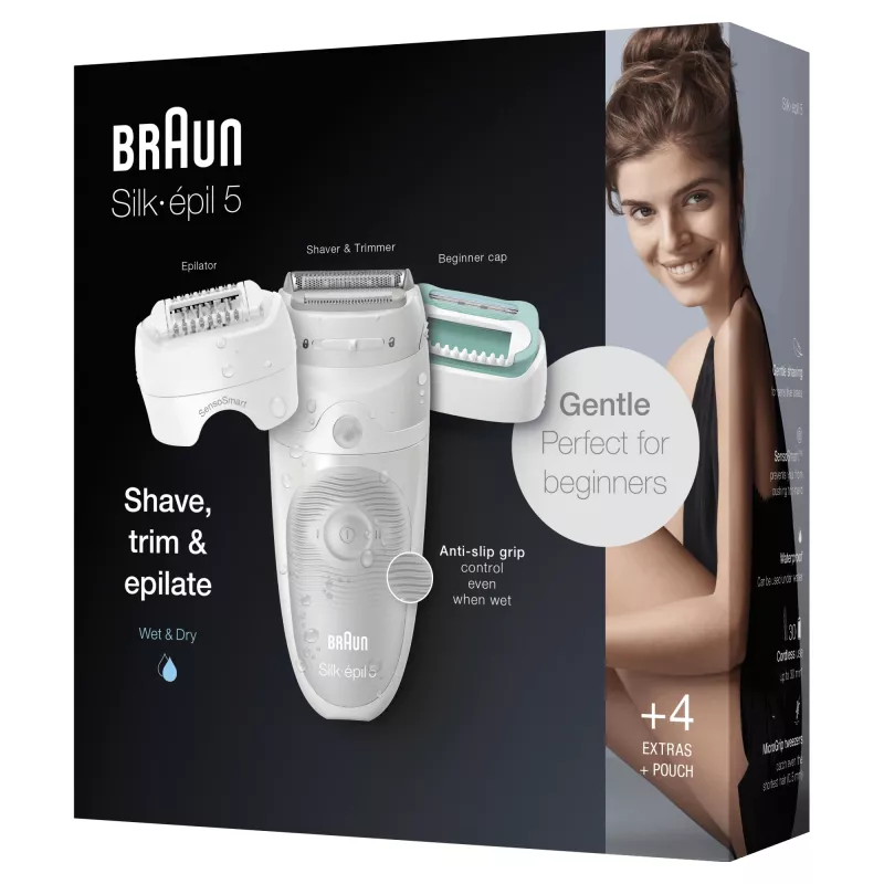 Braun Silk-épil 5 81770430 depiladora 28 pinças branco