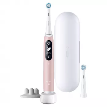Oral-B iO 6S escova de dentes vibratória para adulto rosa, branco