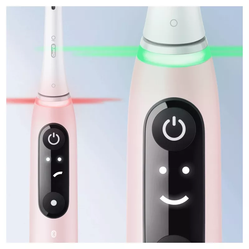 Oral-B iO 6S escova de dentes vibratória para adulto rosa, branco