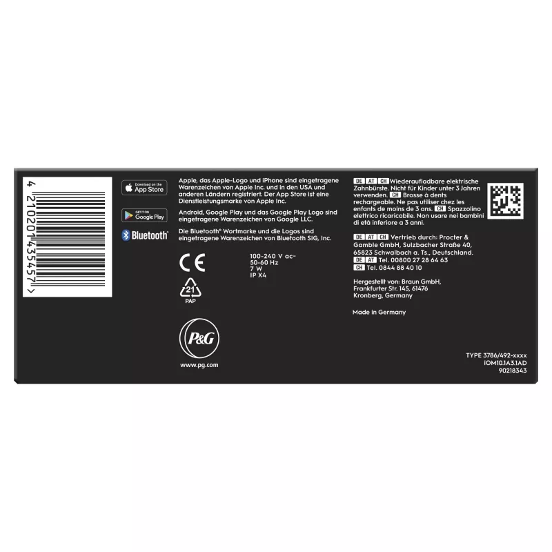 Oral-B iO Series 10 escova de dentes para adulto rotativa-oscilante branco