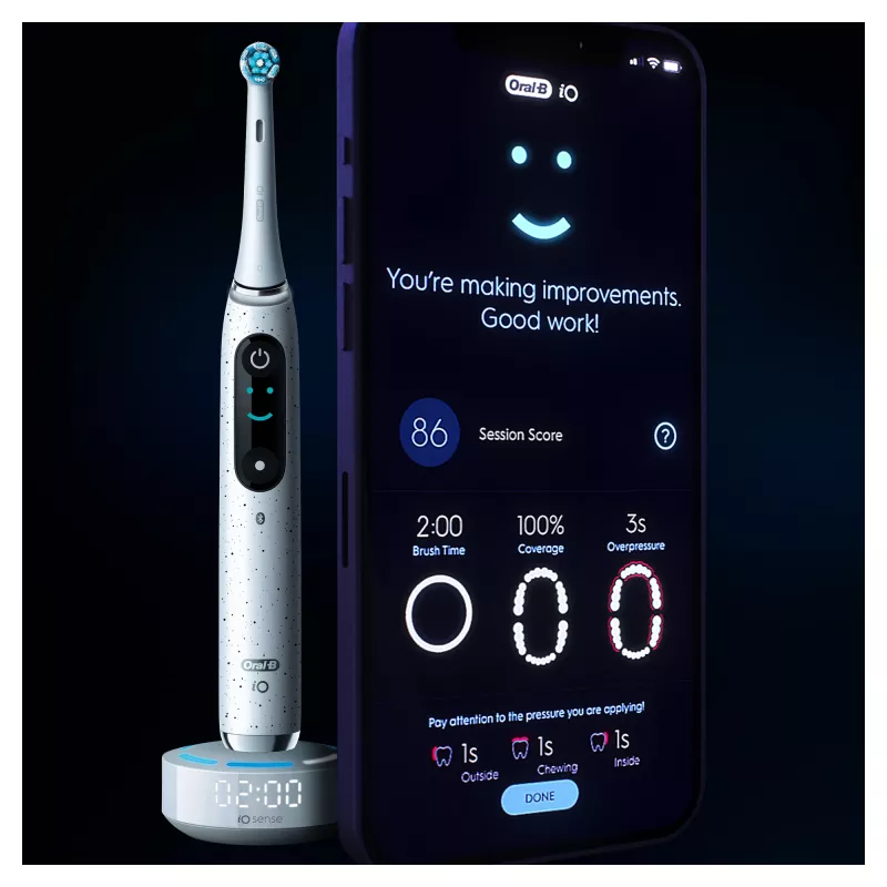 Oral-B iO Series 10 escova de dentes para adulto rotativa-oscilante branco