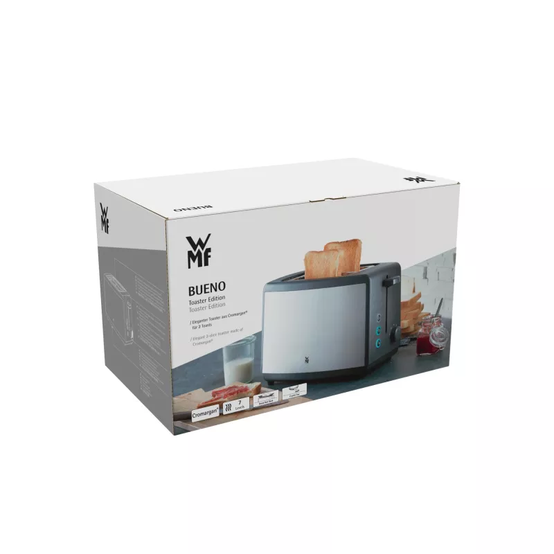WMF Bueno 0414110011 7 2 fatia(s) 800 W preto, prateado