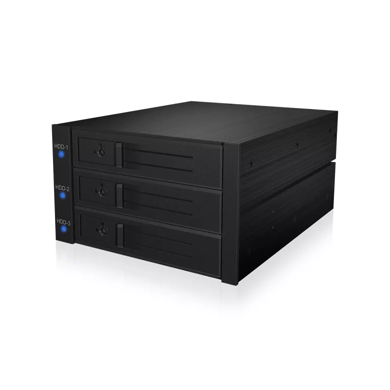 ICY BOX IB-573SSK-12G 8,89 cm (3,5 polegadas) backplane preto