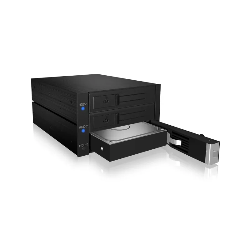 ICY BOX IB-573SSK-12G 8,89 cm (3,5 polegadas) backplane preto