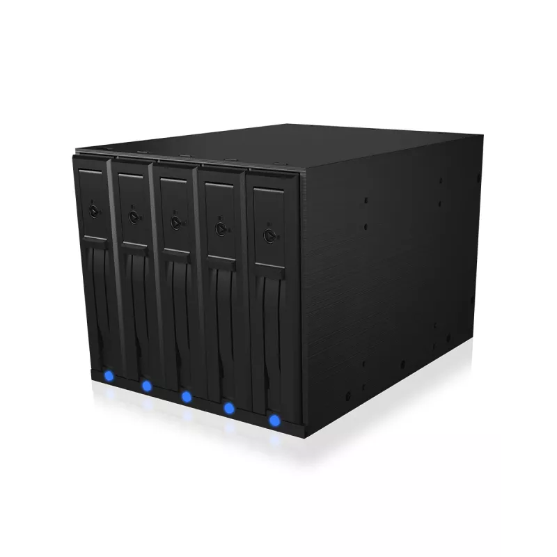 ICY BOX IB-575SSK-12G 8,89 cm (3,5 polegadas) backplane preto