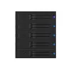 ICY BOX IB-575SSK-12G 8,89 cm (3,5 polegadas) backplane preto