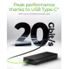 ICY BOX IB-1917M-C32 caixa para SSD preto M.2 alimentado por USB