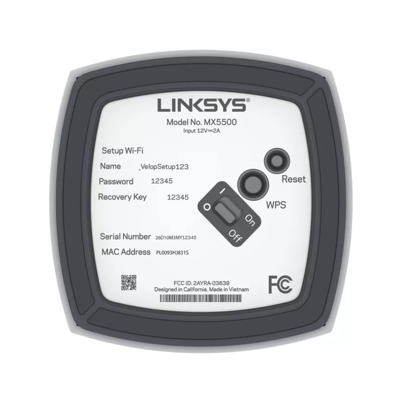 Linksys AX5400 Whole Home Mesh WiFi 6 Sistema Dual-Band, pack de 2