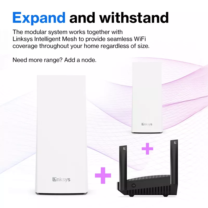 Linksys AX5400 Whole Home Mesh WiFi 6 Sistema Dual-Band, pack de 2