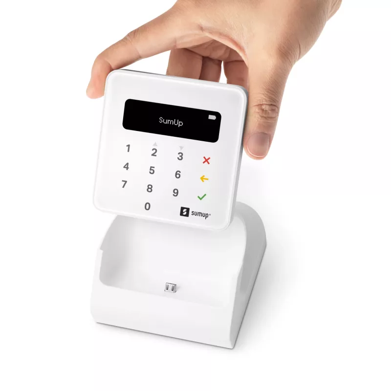 SumUp Air e estação de carregamento, Bluetooth, Near Field Communication (NFC), 1 m, Branco, 141 g