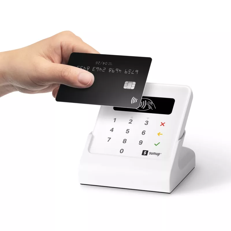 SumUp Air e estação de carregamento, Bluetooth, Near Field Communication (NFC), 1 m, Branco, 141 g