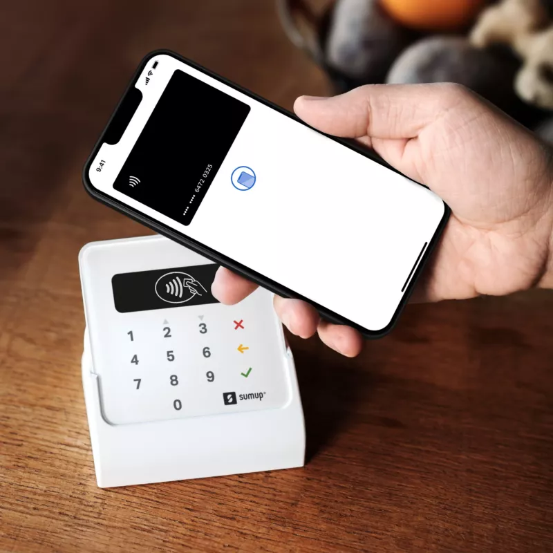 SumUp Air e estação de carregamento, Bluetooth, Near Field Communication (NFC), 1 m, Branco, 141 g