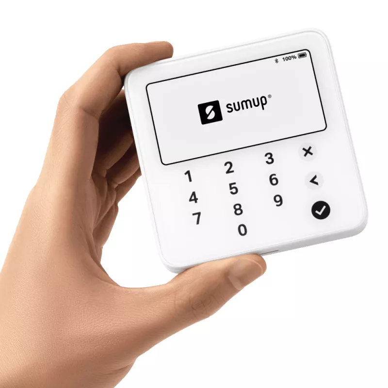 SumUp Solo Lite Leitor de cartões inteligente Bateria Bluetooth Branco