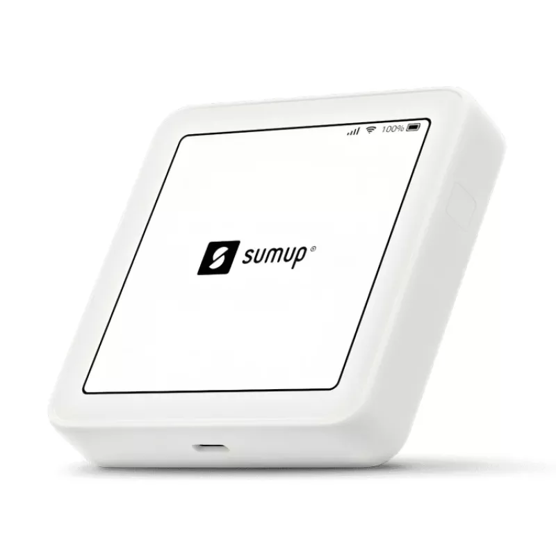 SumUp Solo Leitor de cartões inteligente Bateria Wi-Fi Branco