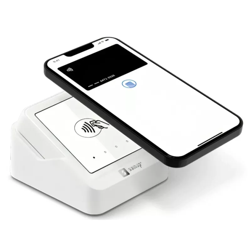 SumUp Solo Leitor de cartões inteligente Bateria Wi-Fi Branco